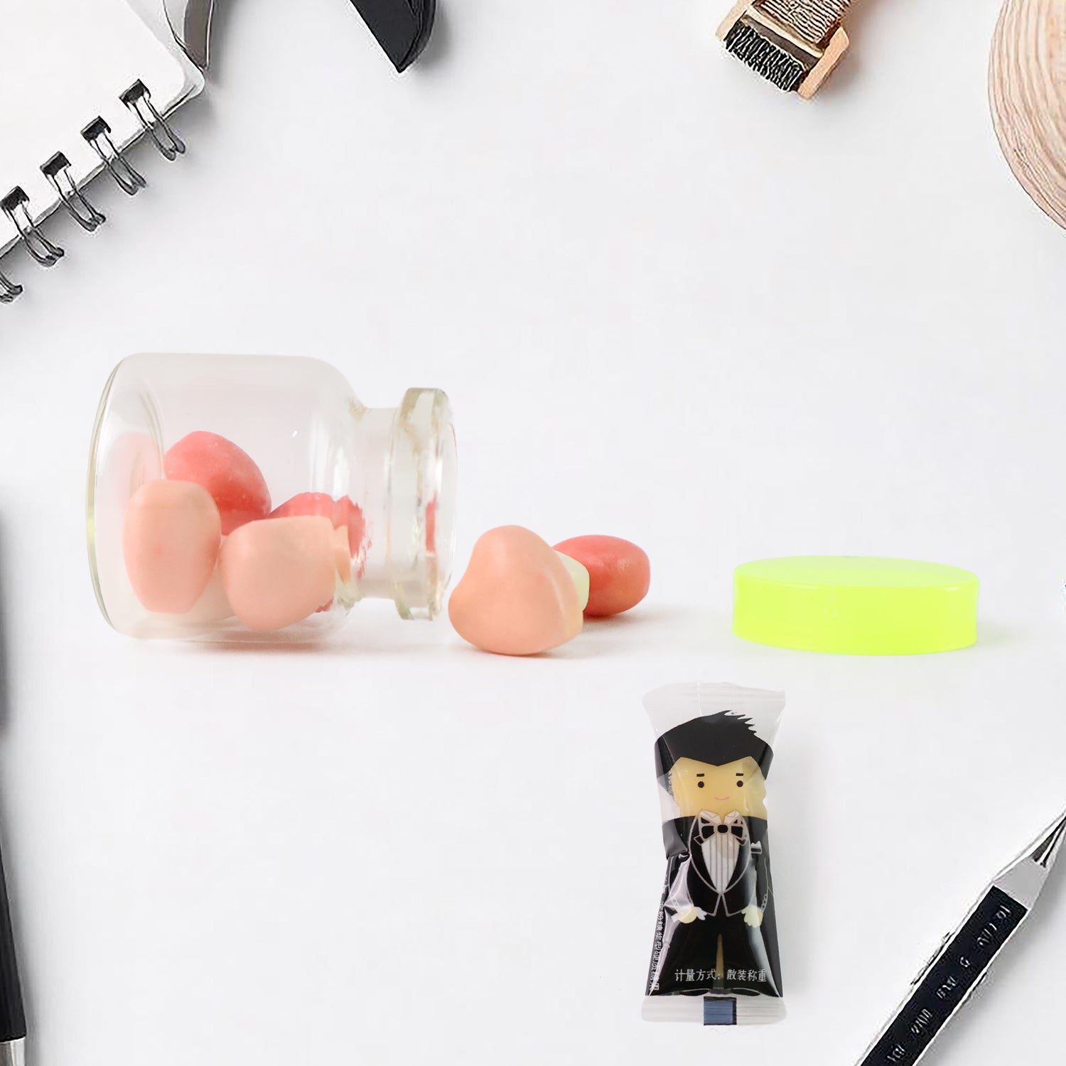 Fun Candy Design Pencil Set With Accessories (1 Set ) Fun Candy Design Pencil Set With Accessories (1 Set )